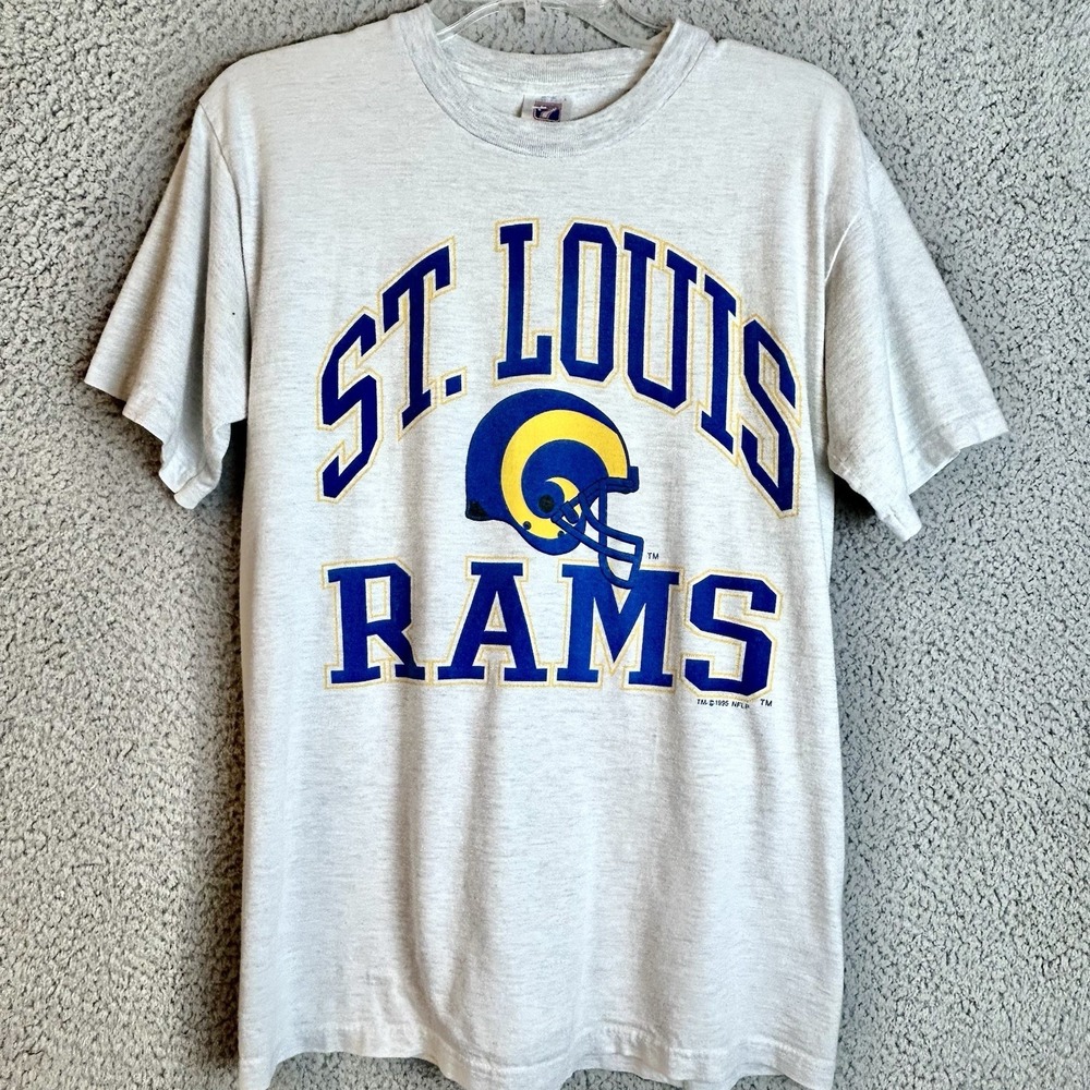 Vintage St. Louis Rams 1995 NFL Football T-Shirt 90s LOGO 7
